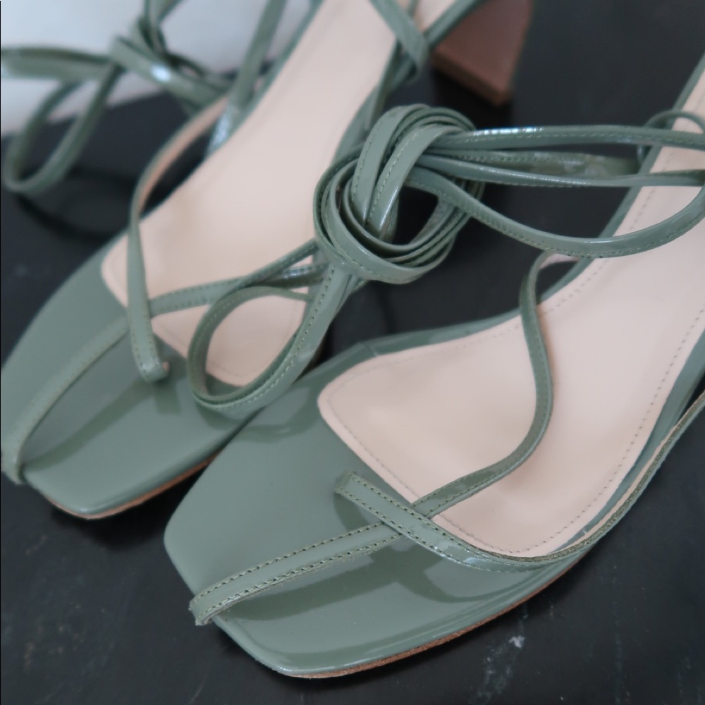 Elleme Paris Green Heeled Sandals 39